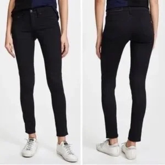 Rag & Bone Stretch Denim Jegging Jean Size 26X32 Mid Rise Midnight Blue - Picture 5 of 5